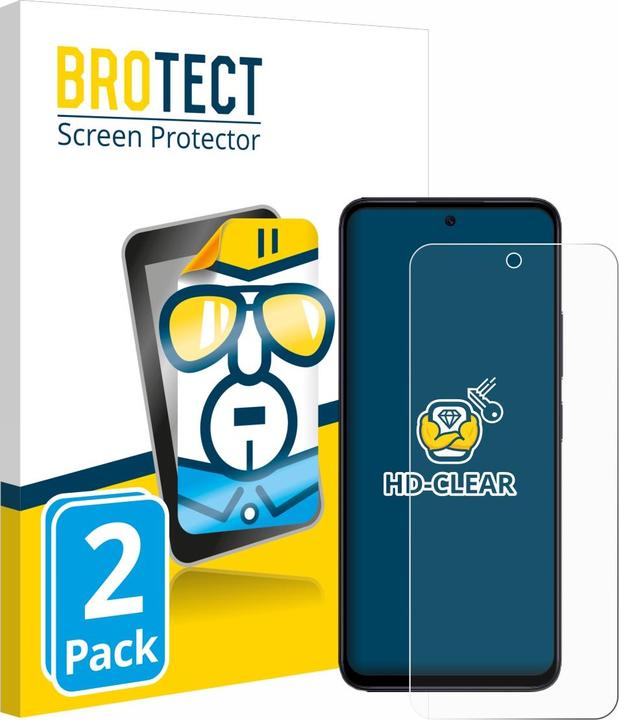 Actual product image BROTECT Screen Protector Clear (2 Piece, Xiaomi Redmi 12)