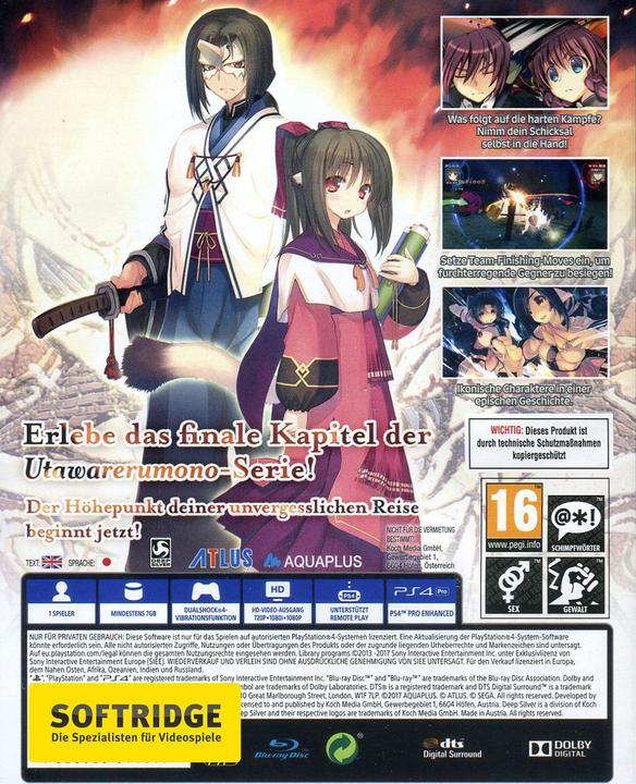 Immagine prodotto Sony Utawarerumono: maschera della verità (PS4, Multilingue)