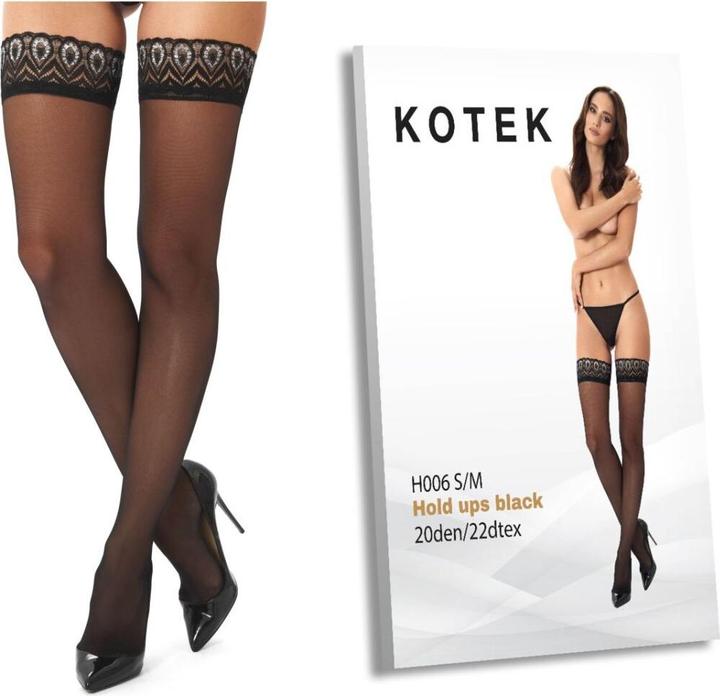 Actual product image Kotek KO H006 hold ups black 20den L/XL (XL)