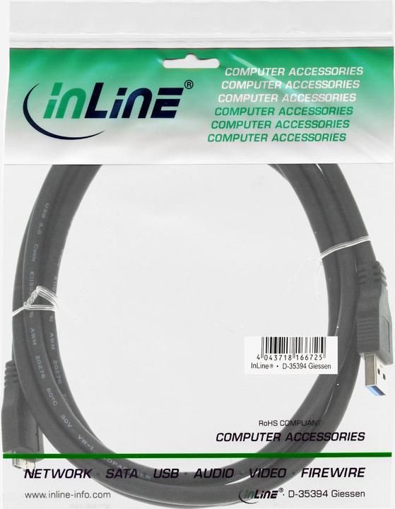 Actual product image InLine USB 3.0 cable (2 m, USB 3.0)