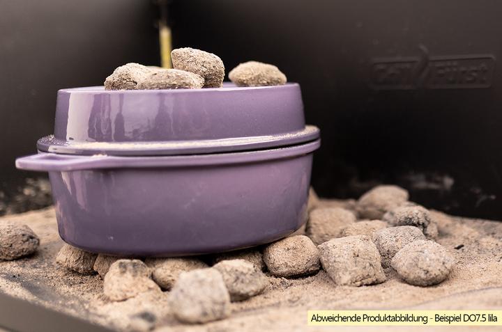Actual product image Grillfürst Dutch Oven without feet - enamelled - DO12 - blue