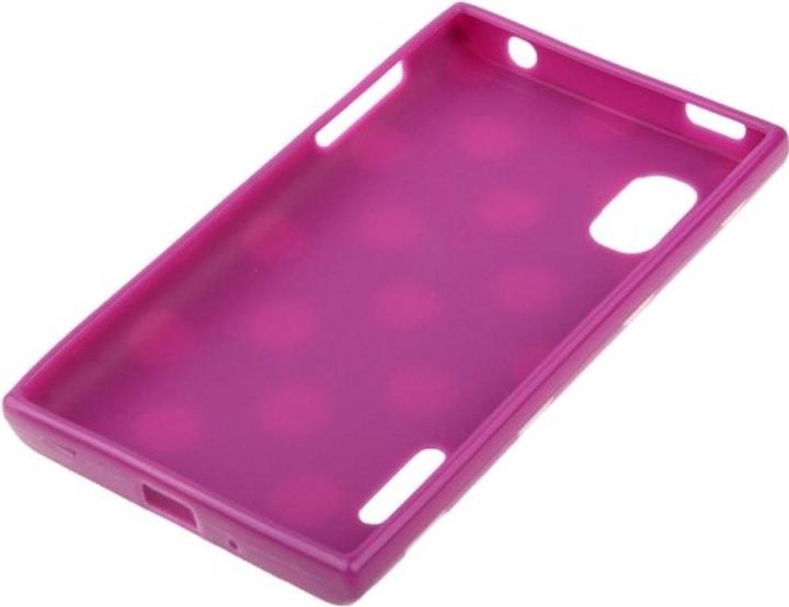 Actual product image König Design Protective cover TPU dots Case for mobile LG Optimus L5 / E610 (Optimus L5)