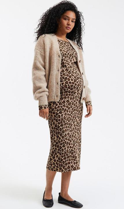 Produktbild La Redoute Collections Umstandskleid aus Jersey mit Leopardenprint (L)