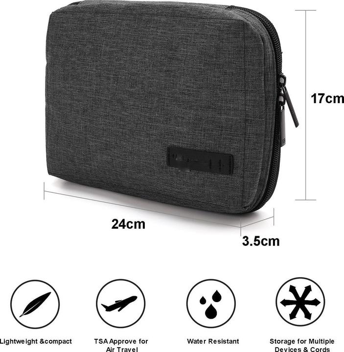 Actual product image Only-Bags.Store Electronics organiser for cables, USB sticks, memory cards