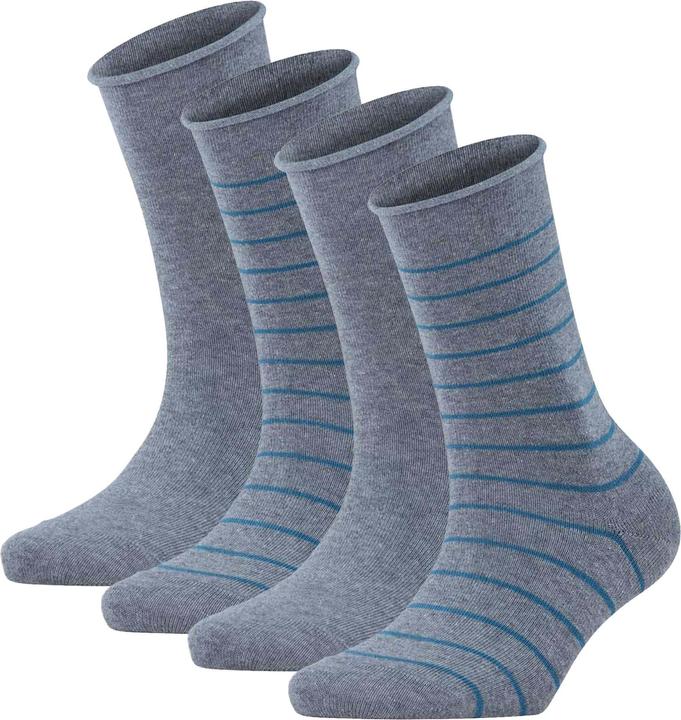 Falke Socken Casual Bequem sitzend Happy Stripe 4-Pack SO (4er Pack, 35 - 38)