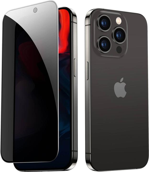 Actual product image ESR Tempered glass privacy screen protector (1 Piece, Apple iPhone 15 Pro)
