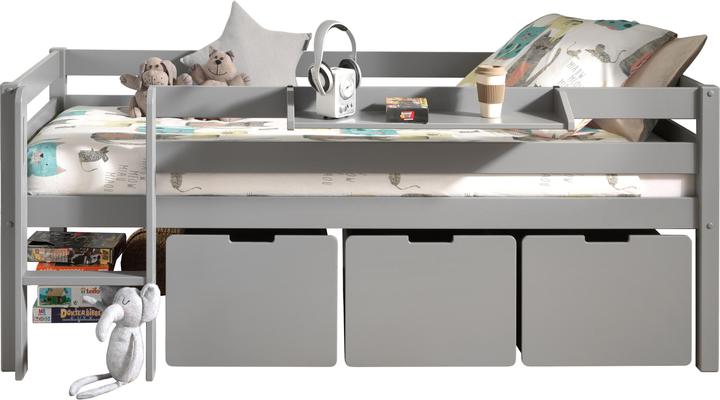 Produktbild Vipack Bett Pino inkl. Hängeablage & Schubladen Set (90 x 200 cm)