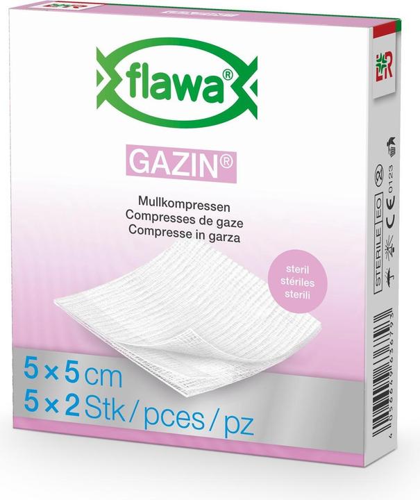 Immagine prodotto Flawa Gazin Mullkompressen 5x5cm steril