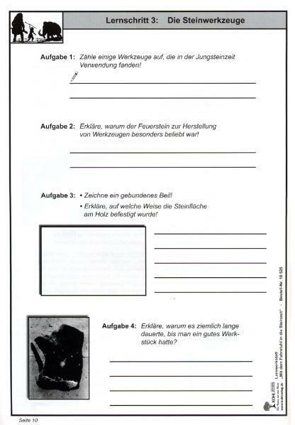 Nährwerte und Zutaten Lernwerkstatt - Mit dem Fahrstuhl in die Steinzeit (Deutsch, KOHL VERLAG Der Verlag mit dem Baum, 2004)