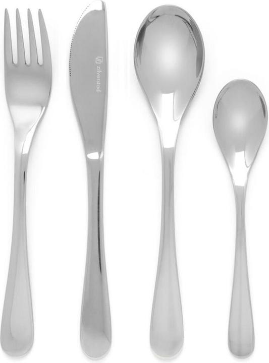 Actual product image Zilverstad Uni" 4-piece children's cutlery set