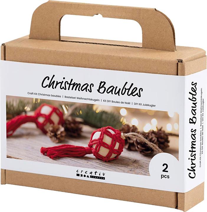 Produktbild Creativ Company Bastelset Weihnachtskugeln Macrame