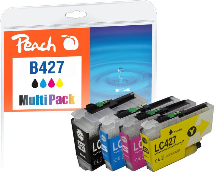 Produktbild Peach Spar Pack Tintenpatronen kompatibel zu Brother LC-427, LC-427VALP