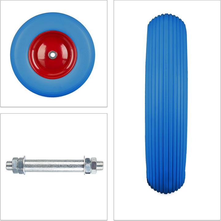 Actual product image Relaxdays Solid Rubber Wheelbarrow Spare Tyre