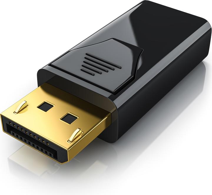 CSL DisplayPort auf HDMI Adapter, Audio Video Adapter, DP Adapter mit Audioübertragung, Full HD 1080p (HDMI, 2.15 cm)