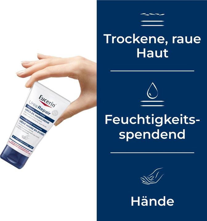 Image du produit Eucerin Crème pour les mains à l'urée réparatrice Urea 5% (75 ml)