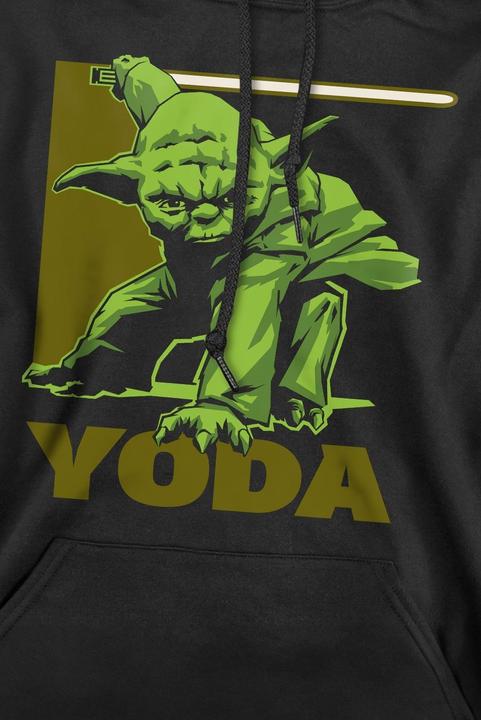 Immagine prodotto Star Wars Felpa con Cappuccio Yoda Quadrato Uomo (M)