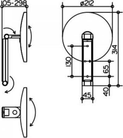 Immagine prodotto Keuco Specchio cosmetico iLook move d= 212mm nbel vc