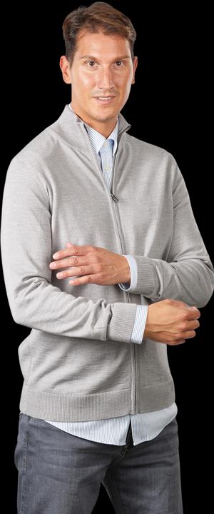 Actual product image Joop! Knit Davis Zip Cardigan Silver (XXL)