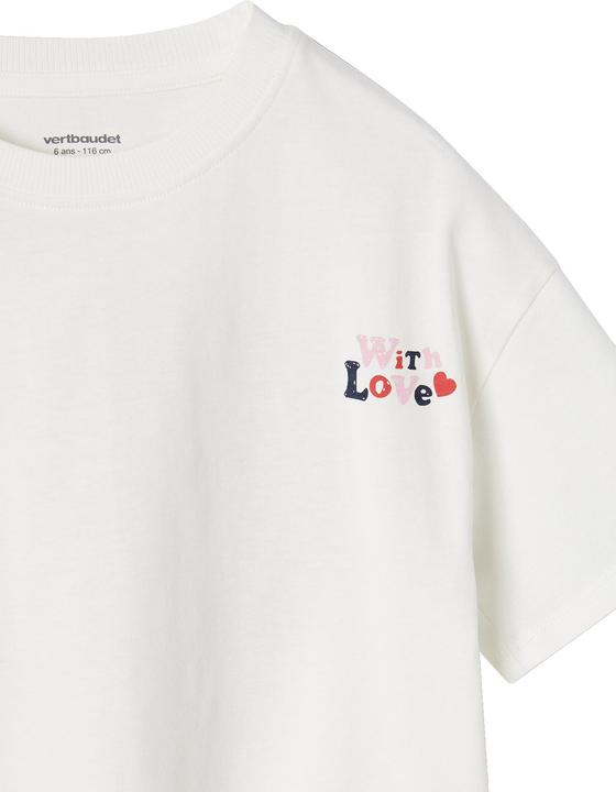 Immagine prodotto Vertbaudet Bedrucktes Mädchen T-Shirt, leichte Oversized-Form (98)