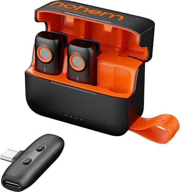 Image du produit Hohem MIC 01 Microphone Lavalier sans fil, TYPE C (2TX+1RX) Noir (Smartphone)