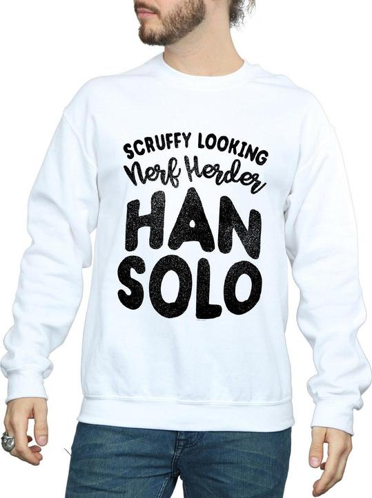Actual product image Star Wars Mens Han Solo Legends Tribute Sweatshirt (L)