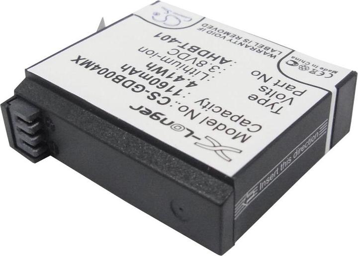 Image du produit GreenCell Batterie pour GoPro HD Hero 4 AHDBT-401, 1160mAh (Batterie de l'appareil photo)