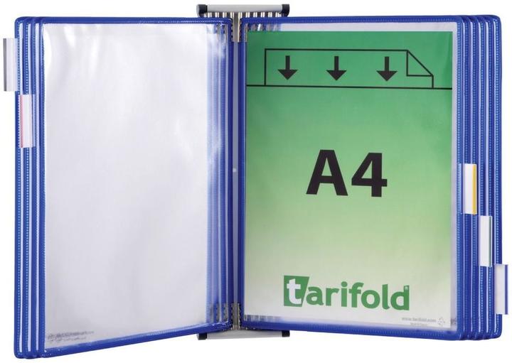 Produktbild Tarifold Wand-Sichttafelsystem 414101 DIN A4 blau mit 10 St. Sichttafeln (A4, 10 x)