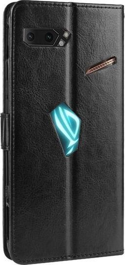 Actual product image MU Classic Crazy Horse Leather Bookcover Series (Asus ROG Phone II)