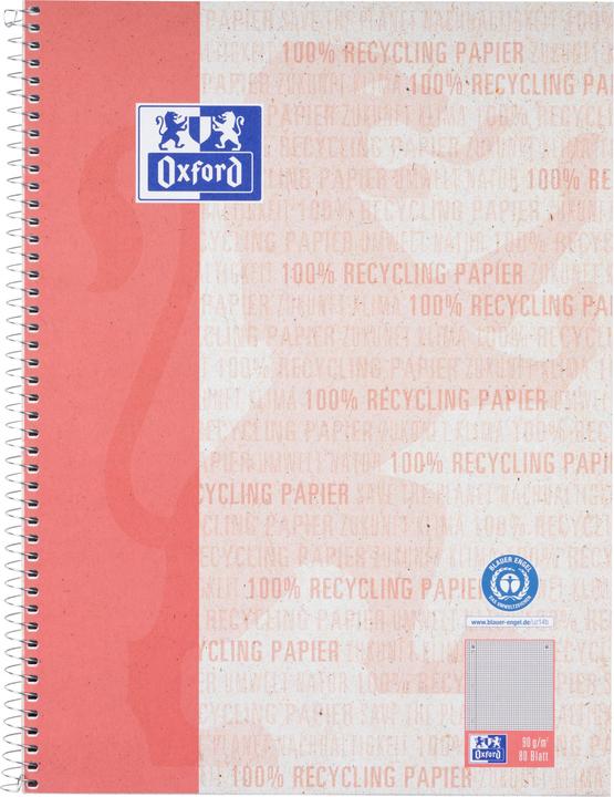 Oxford RECYCLING - Collegeblock kariert