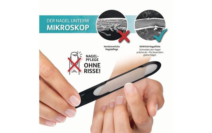 Produktbild Miwiam Nagelfeile 18.5 cm schwarz