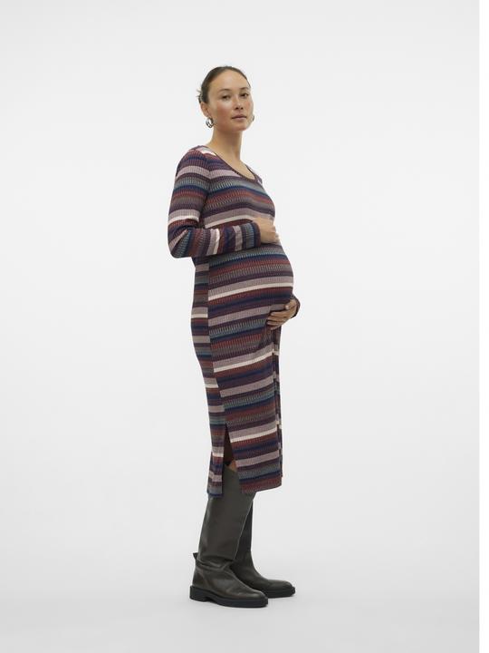 Produktbild Mamalicious Normal geschnitten Rundhals Midikleid Kleid (M)