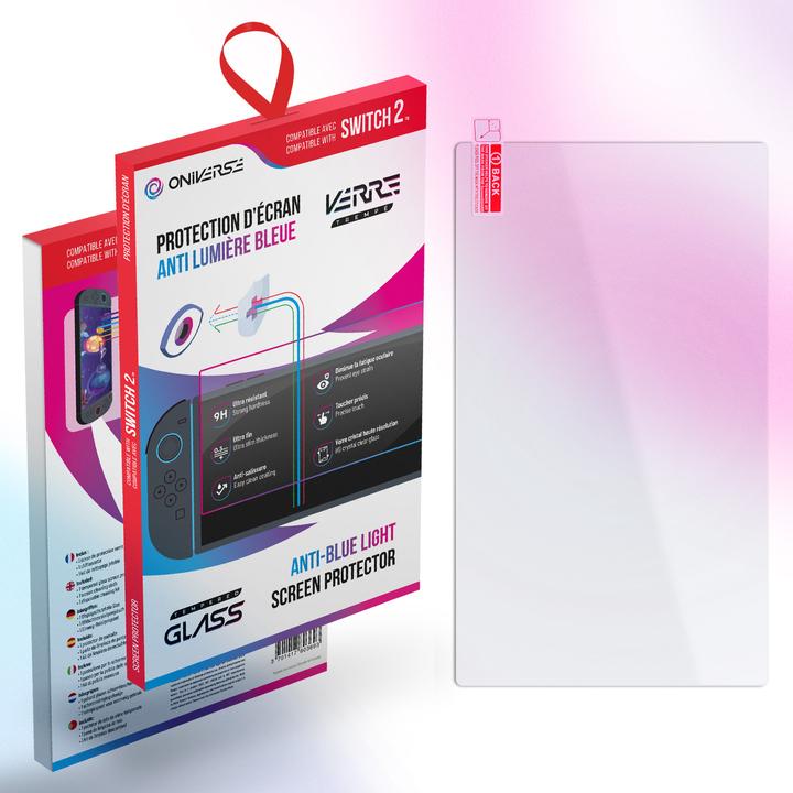 Actual product image Oniverse Switch 2™ Schutzfolie mit Blaulichtfilter - Gaming-Zubehör (Switch)