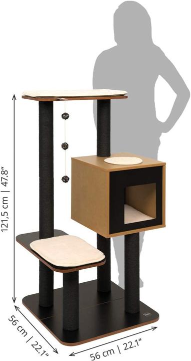 Actual product image Vesper V-High Base (121.50 cm, Brown, Beige)
