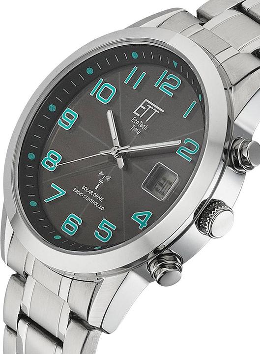Actual product image ETT EGS-11500-22M Solar drive radio controlled Basic men's watch 41mm 5ATM (Radio-controlled clock, 41 mm)