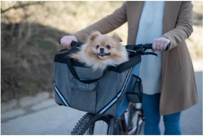 Actual product image Kerbl Vacation bike bag (Cat, Dog, Can be opened completely, Reflectors)