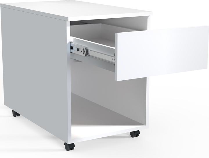 VCM Rollcontainer Beistellcontainer Bürocontainer Rollen rollbar Dasola 1 Schublade (39 x 70 cm)