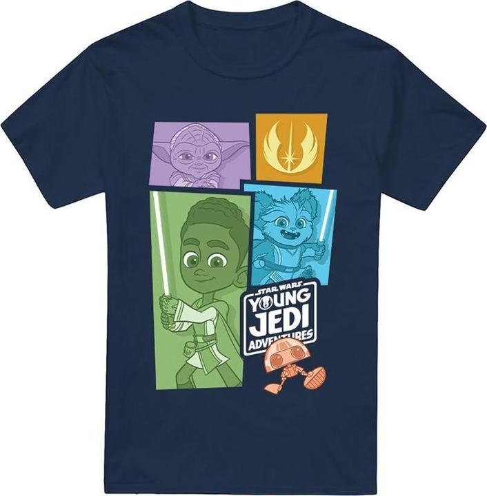Actual product image Star Wars Mens Young Jedi Adventure Blocks T-Shirt (L)