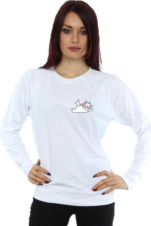 Actual product image Disney Womens/Ladies Aristocats Marie Sweet Backside Breast Print Sweatshirt (M)