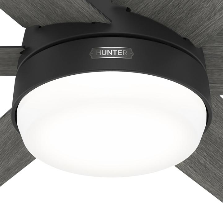 Image du produit Hunter Fans DC Deckenventilator Arete Schwarz mit Licht & Fernbedienung (42.70 dB)