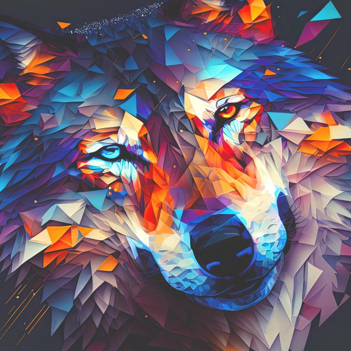 Image du produit Titanwolf Gaming Mauspad XXL, glattes Stoffgewebe, Speed Mausmatte 900 x 400 mm grosse Fläche, Polygon Wolf (XXL)