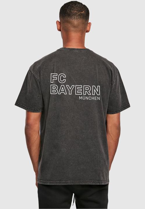 Produktbild FC Bayern München Mia San Mia B/W Acid Washed Heavy Oversize Tee - 115363 (XL)