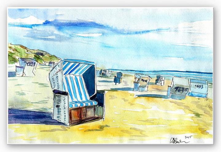 Immagine prodotto Trenddeko Bleichner - Spiaggia di Sylt (45 x 30 cm)