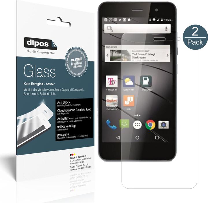 Produktbild Dipos Displayschutz Anti-Shock (2 Stück, Gigaset GS160)