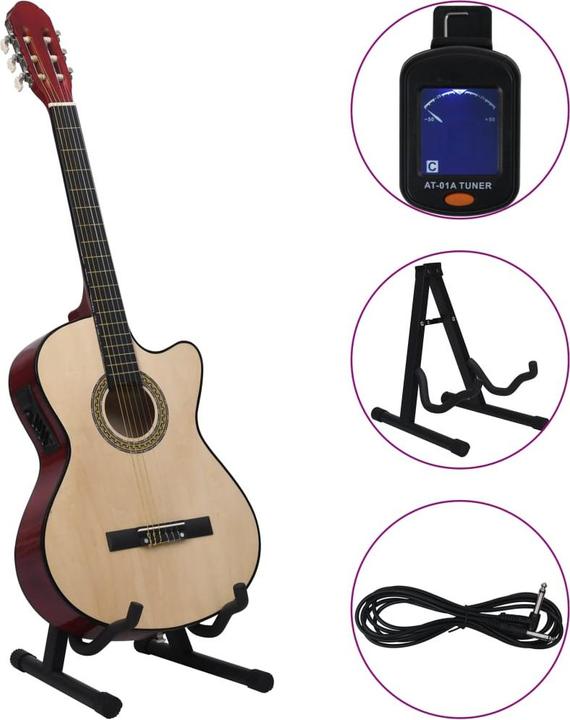 Actual product image VidaXL Noll (Western guitar, Duroplastic plastics, Lime wood)