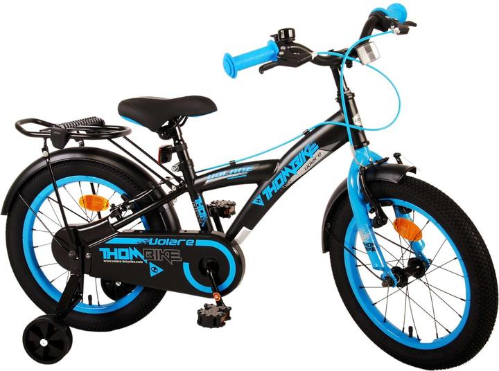 Produktbild Volare Thombike Kinderfiets - Jongens - 16 inch - Zwart Blauw - Twee Handremmen (16")