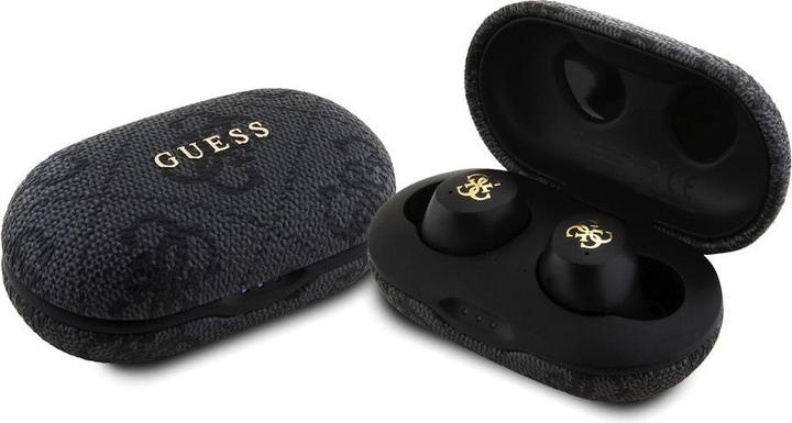 Produktbild Guess True Wireless 4G PU Metal Logo Earphones - black (30 h)