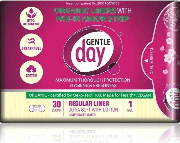 Actual product image Gentle Day Hygienic inserts with anion belt 30 pcs - (30 x, Panty liners)
