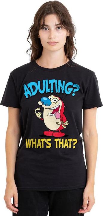 Image du produit Ren & Stimpy - T-shirt ADULTING - Adulte (M)