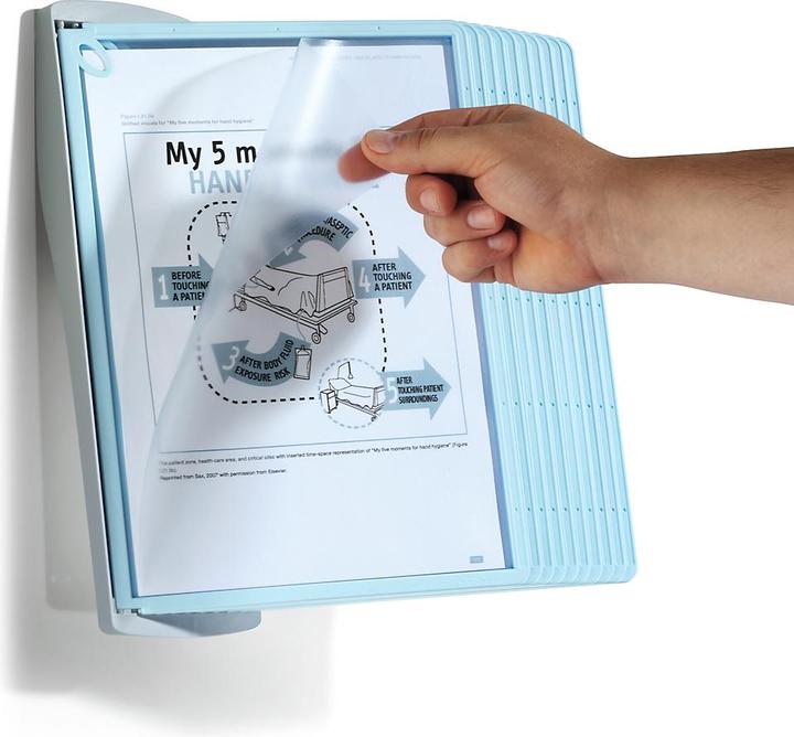 Produktbild Durable SHERPA Dokumentenanzeige-Karussell Wand Porträt