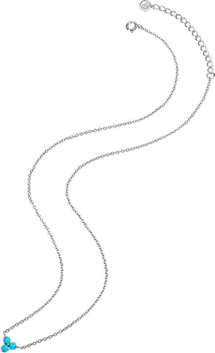 Actual product image Glanzstücke München Ladies Sterling Silver Turquoise (rek.) silver 40.0 cm base chain + 5.0 cm extension - 28495 (Sterling Silver, 40 - 45 cm)
